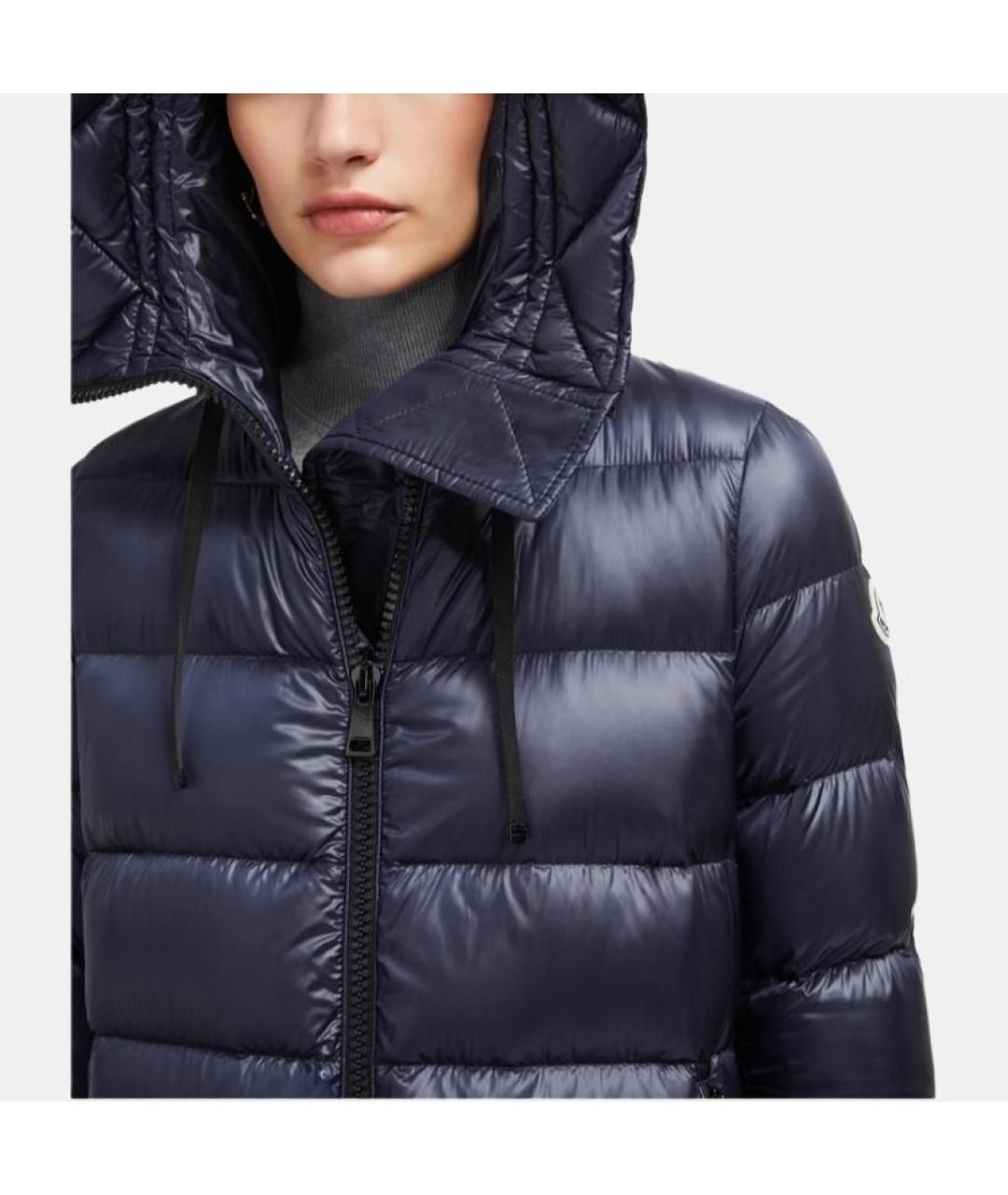 MONCLER Синий пуховик, фото 3