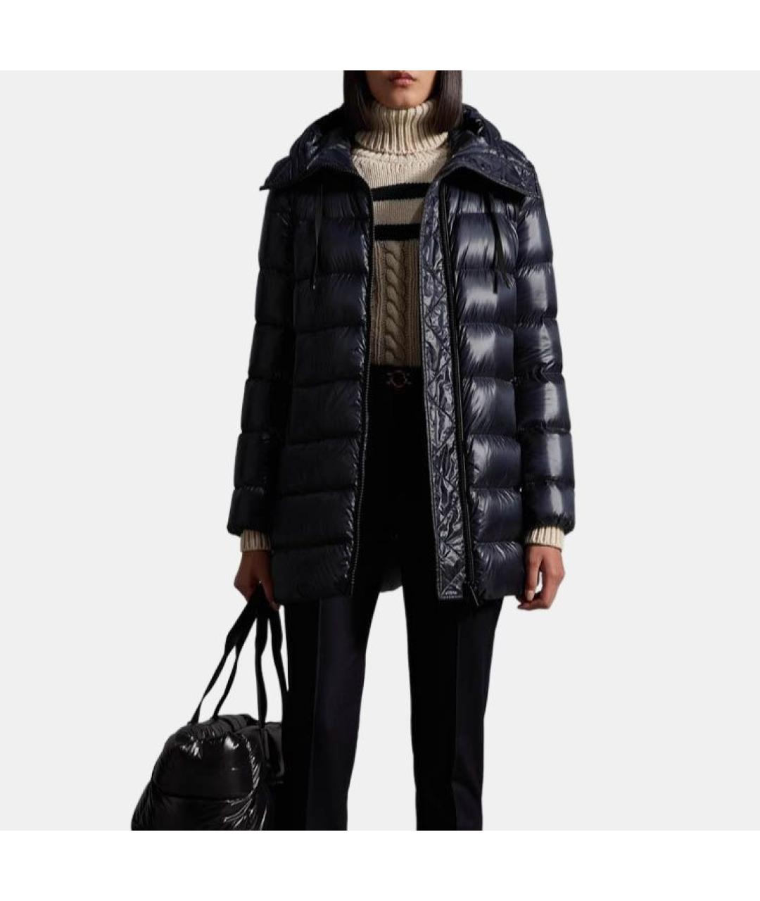 MONCLER Синий пуховик, фото 4