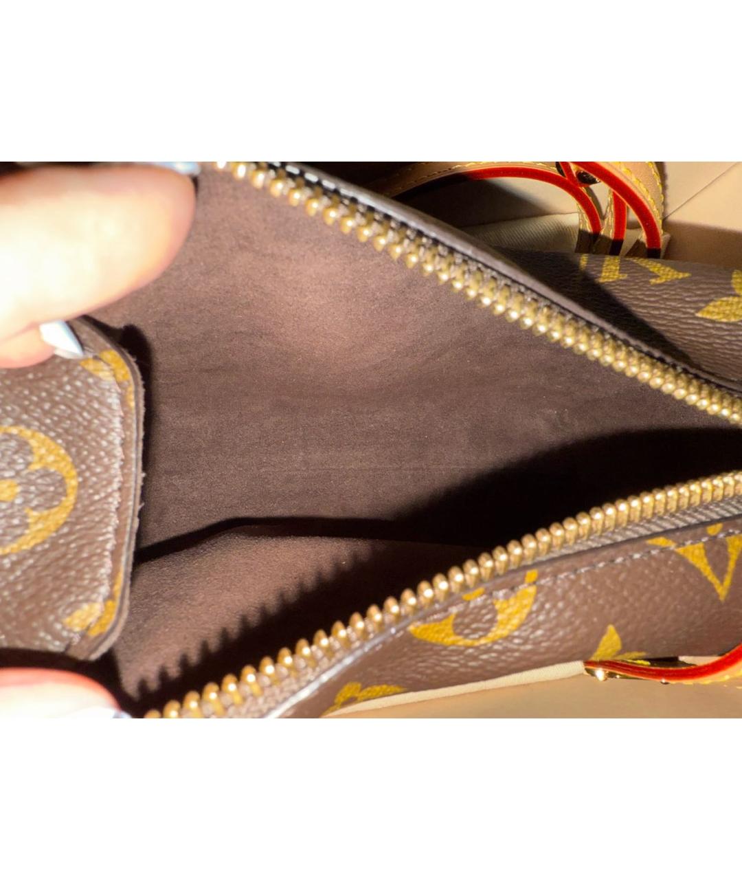 LOUIS VUITTON Коричневая сумка через плечо, фото 4