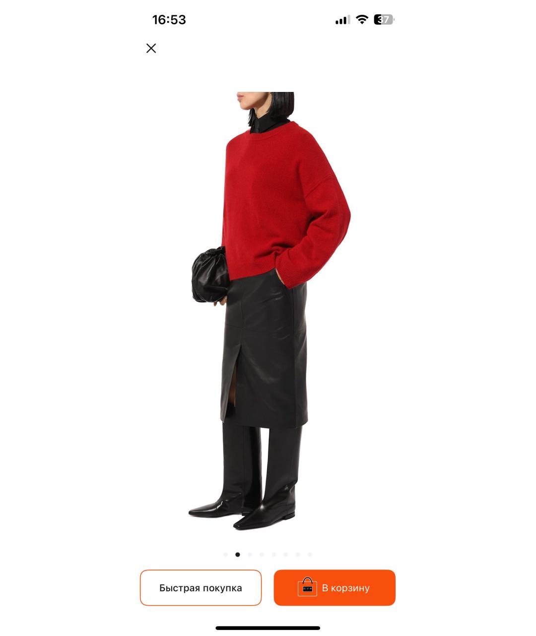 LOULOU STUDIO Черные кожаные сапоги, фото 8