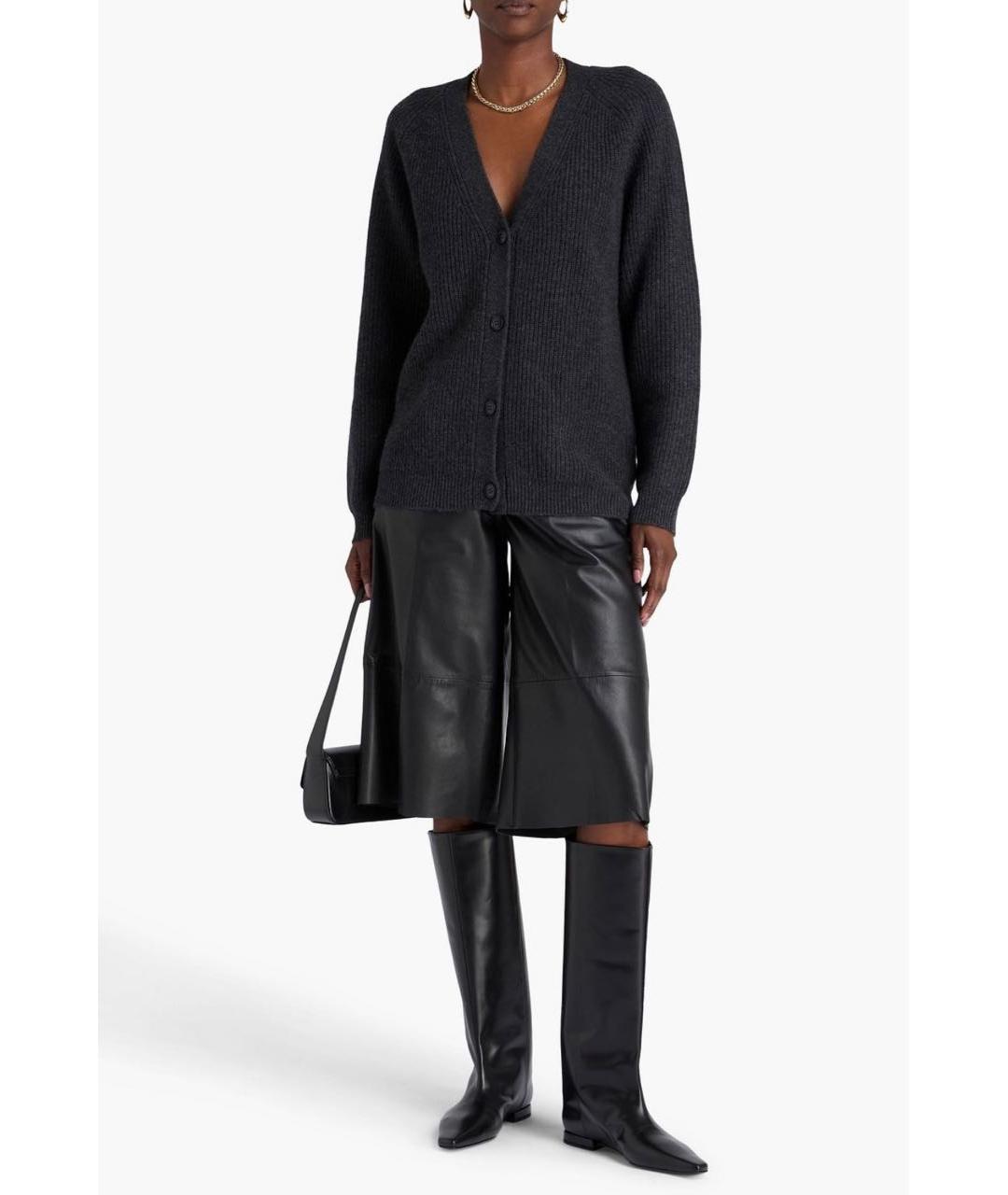 LOULOU STUDIO Черные кожаные сапоги, фото 6