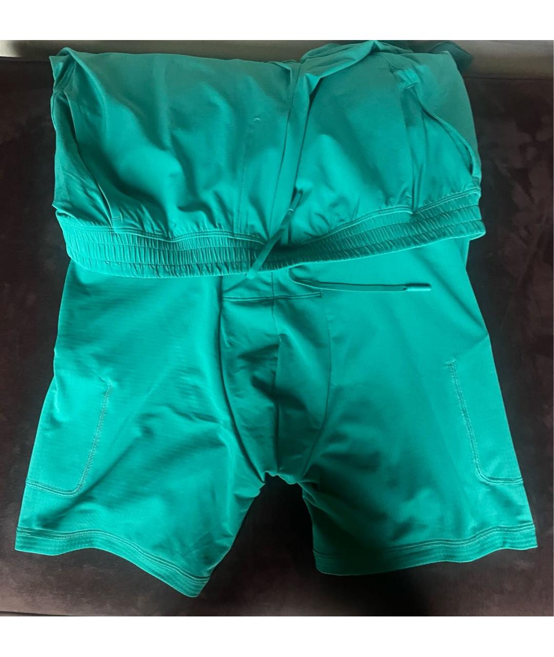 Lululemon Зеленые полиэстеровые шорты, фото 6