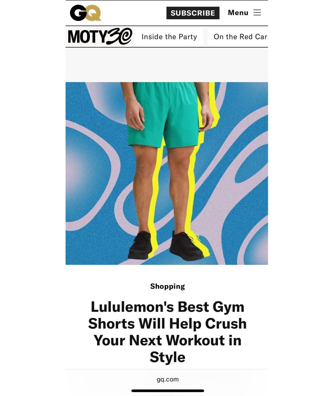 Lululemon Зеленые полиэстеровые шорты, фото 8