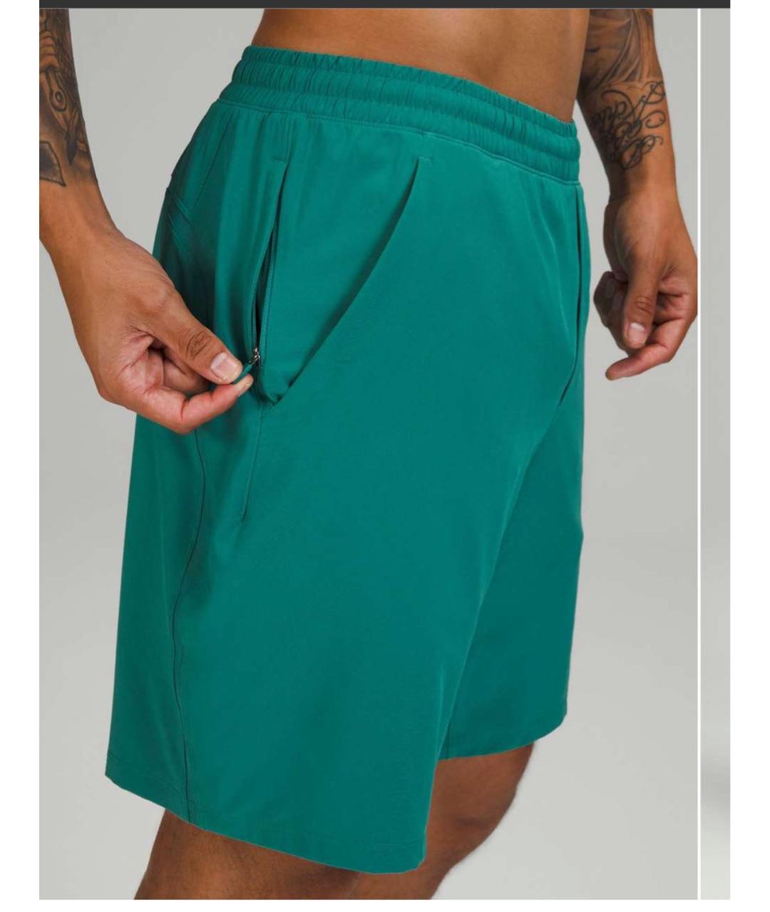 Lululemon Зеленые полиэстеровые шорты, фото 3