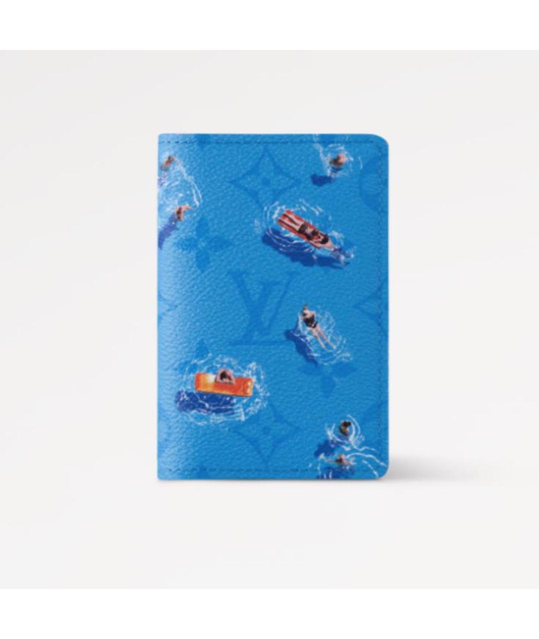 LOUIS VUITTON Синий кардхолдер, фото 5