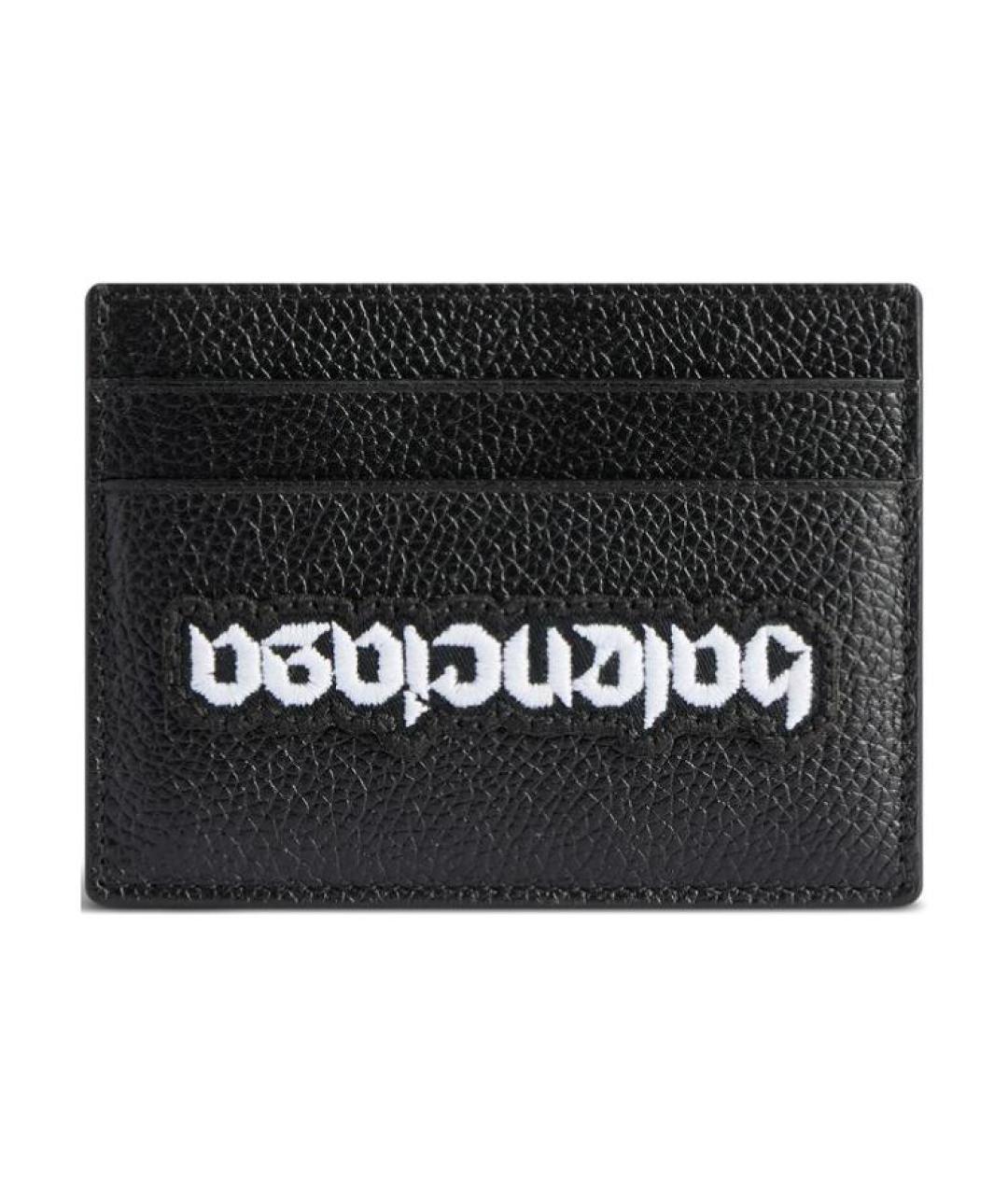 BALENCIAGA Черный кожаный кардхолдер, фото 1