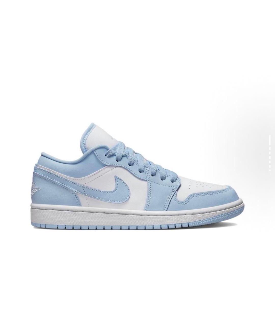 JORDAN Голубые кожаные кроссовки, фото 7