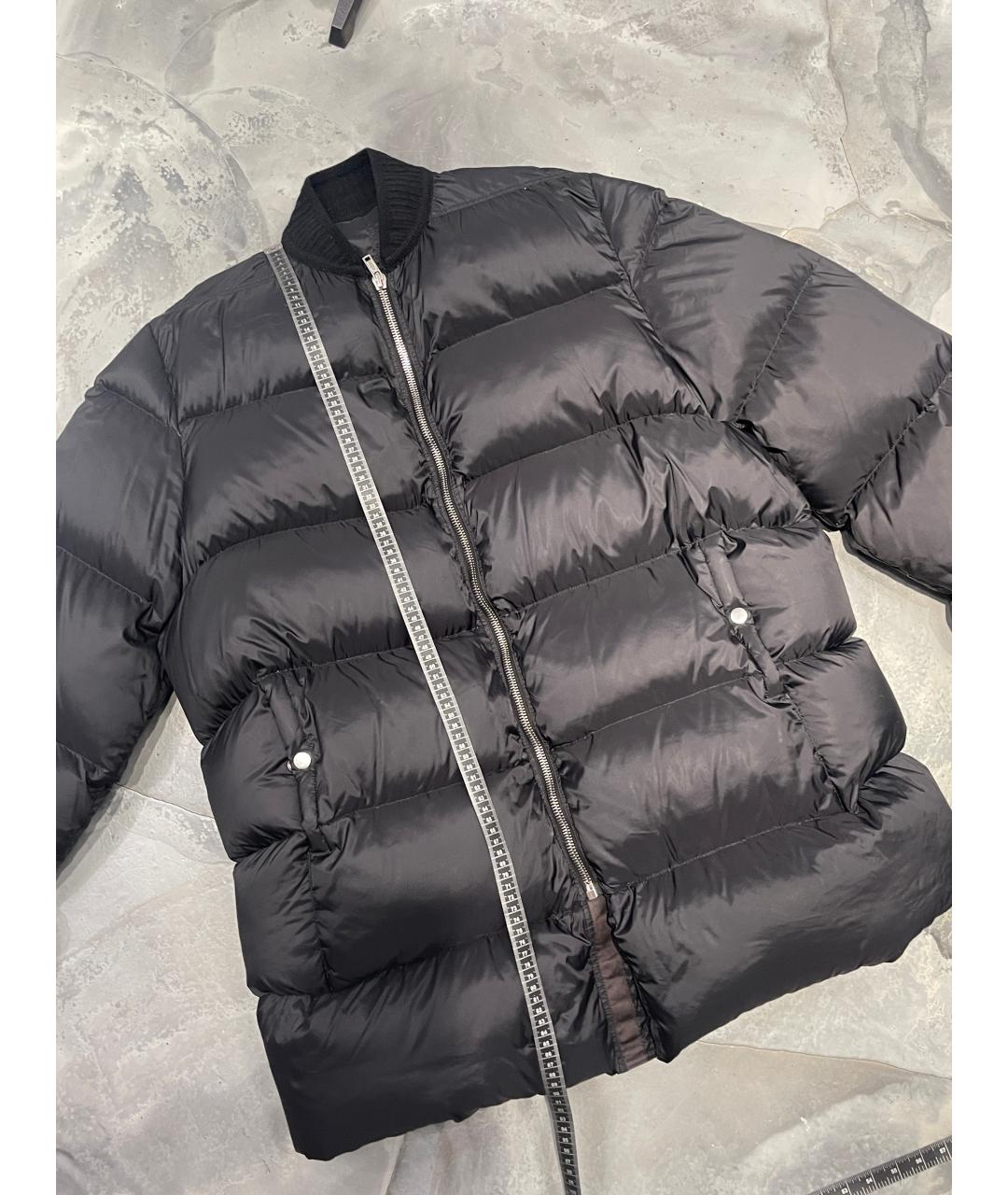 RICK OWENS Черный полиамидовый пуховик, фото 9