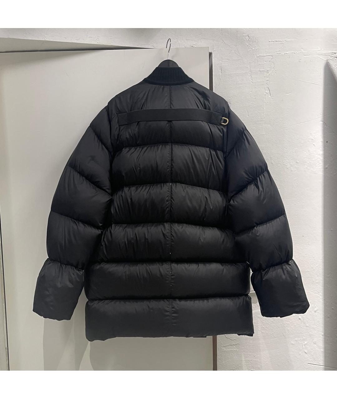 RICK OWENS Черный полиамидовый пуховик, фото 3