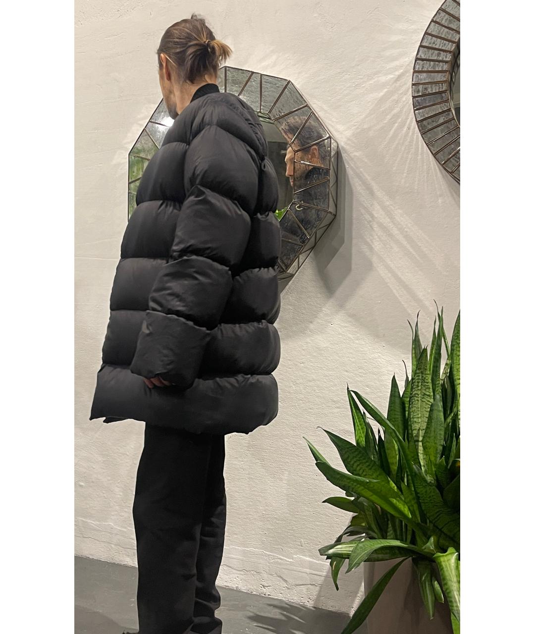 RICK OWENS Черный полиамидовый пуховик, фото 8