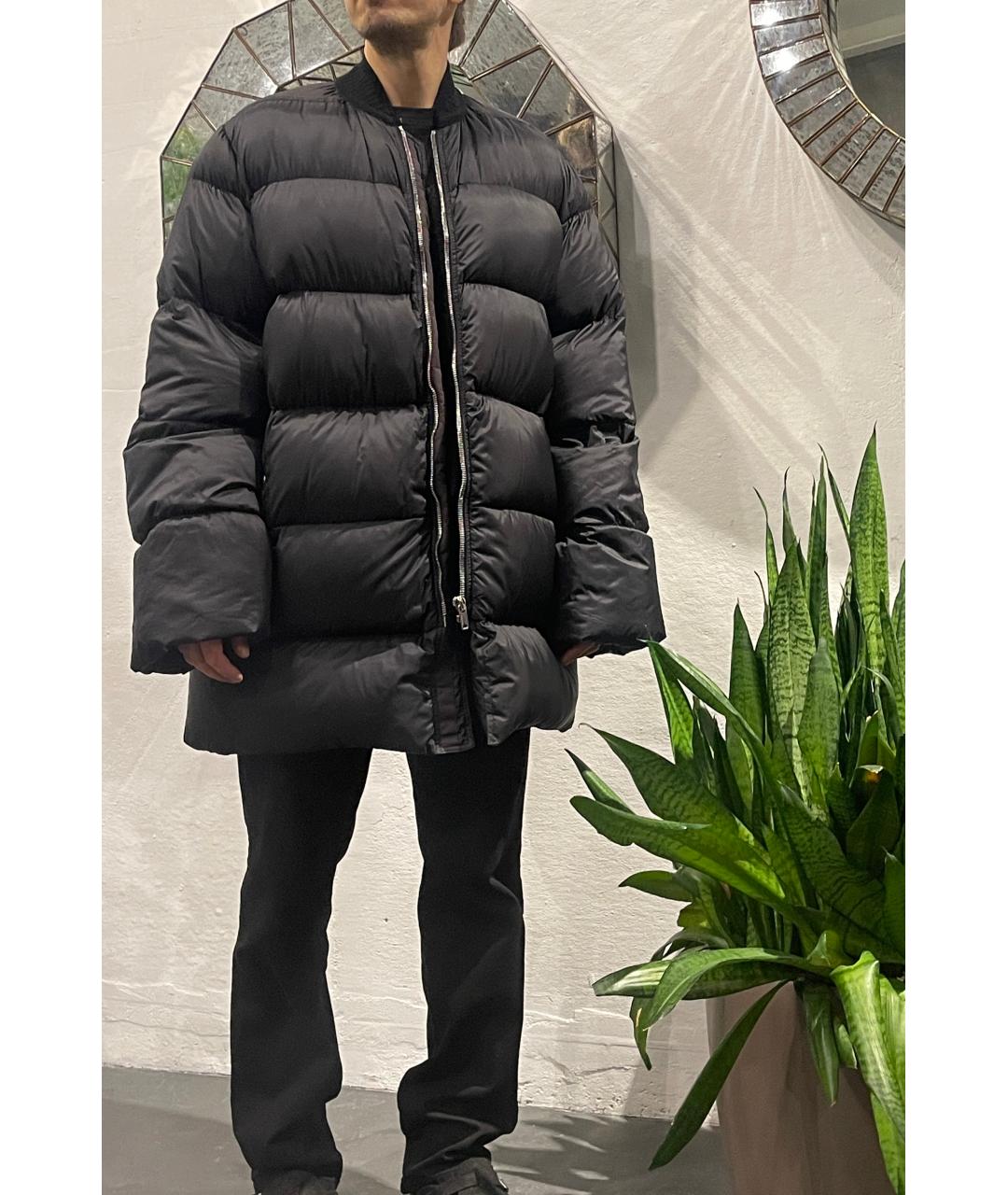 RICK OWENS Черный полиамидовый пуховик, фото 5
