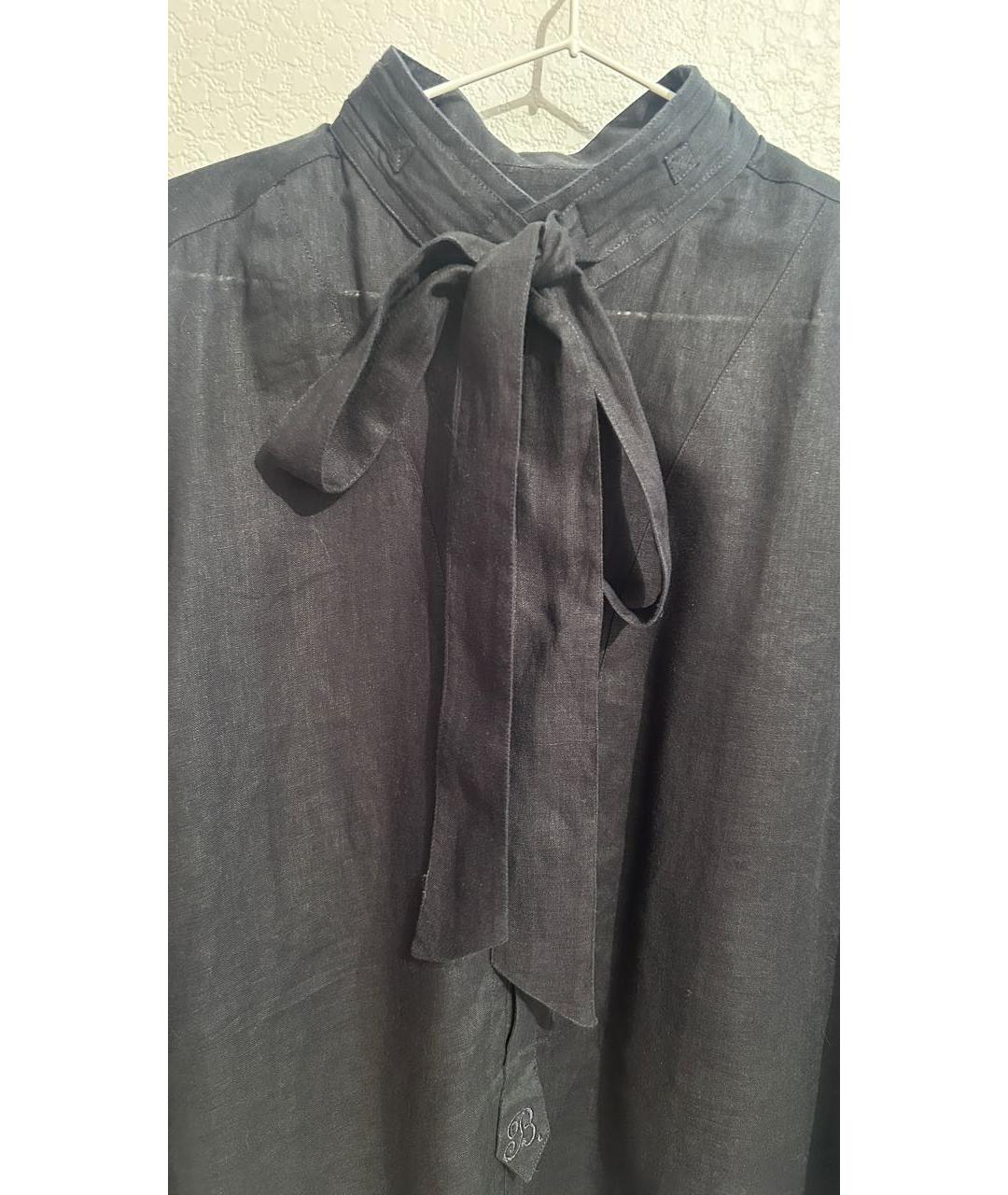 BALENCIAGA Черная льняная блузы, фото 3