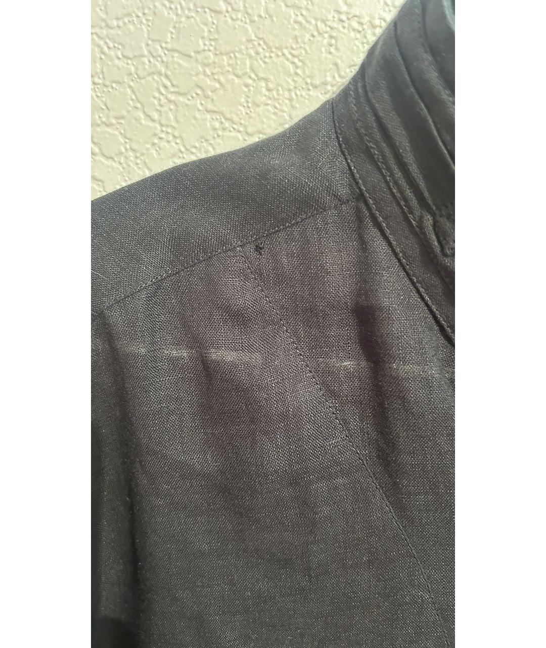 BALENCIAGA Черная льняная блузы, фото 8