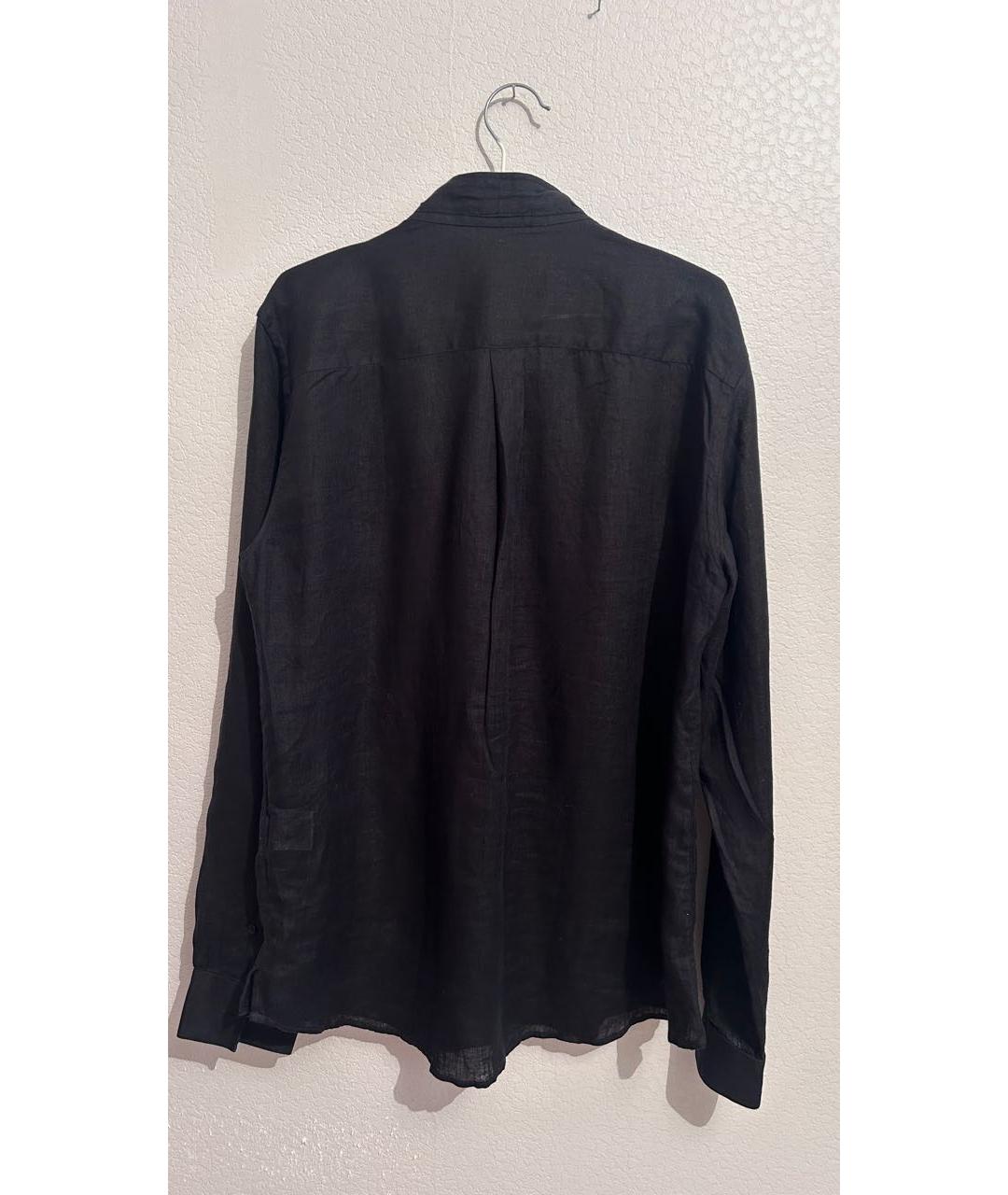 BALENCIAGA Черная льняная блузы, фото 2
