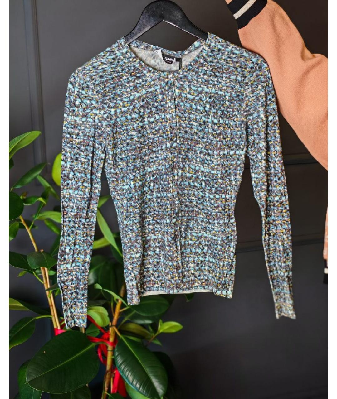 DOLCE&GABBANA Мульти шерстяной кардиган, фото 7