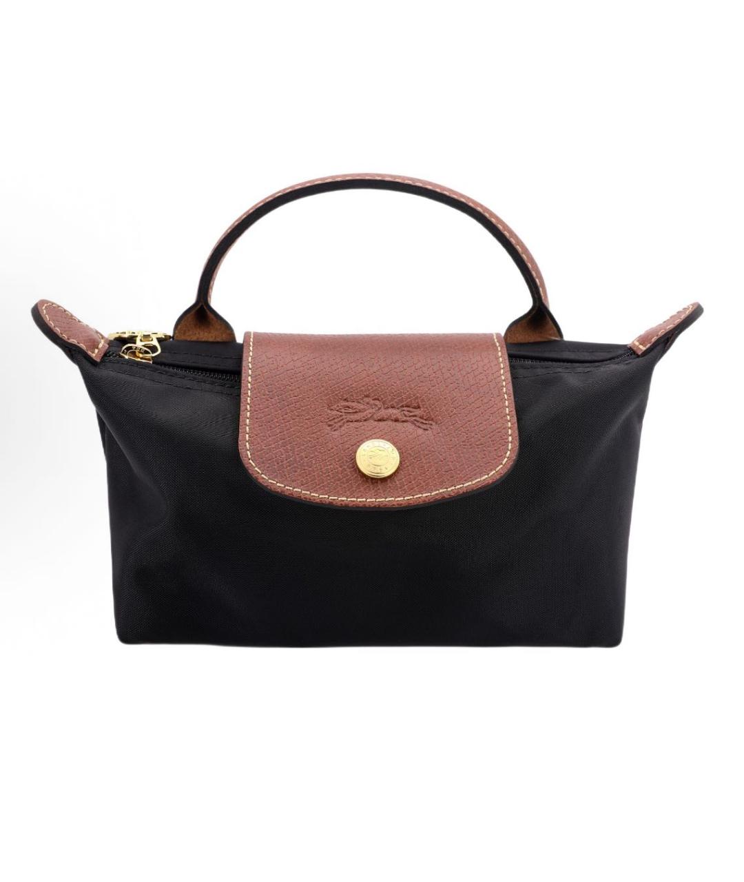 LONGCHAMP Черная сумка с короткими ручками, фото 7