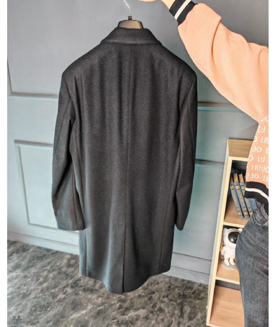 DOLCE&GABBANA Черное шерстяное пальто, фото 7