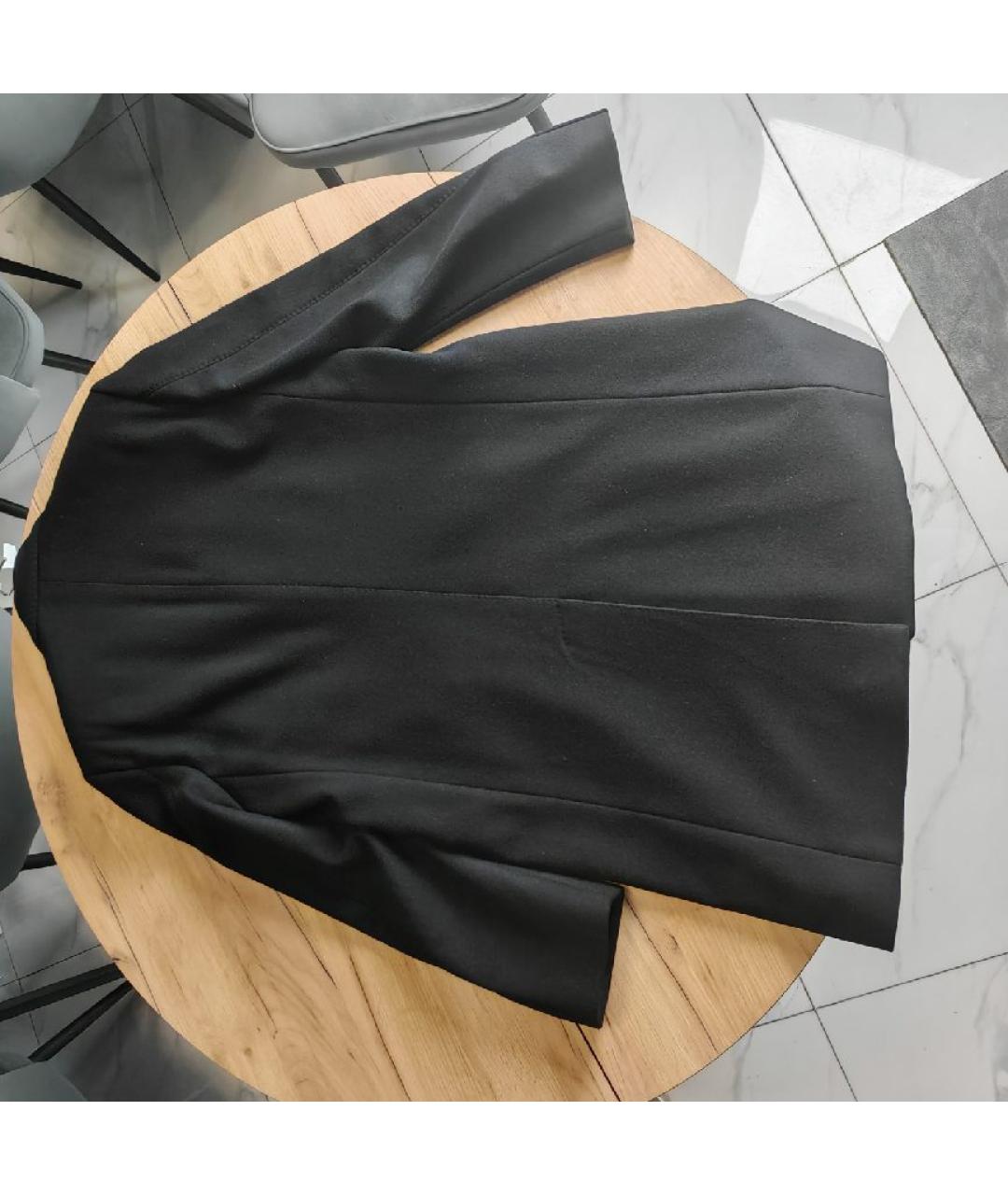 DOLCE&GABBANA Черное шерстяное пальто, фото 2