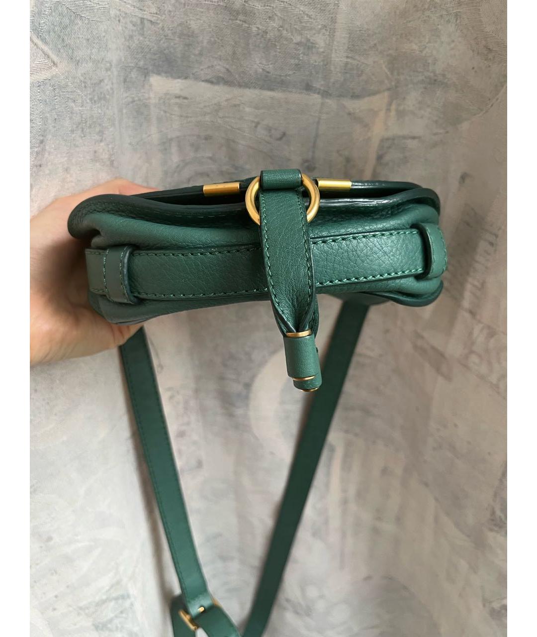 CHLOE Зеленая кожаная сумка через плечо, фото 4