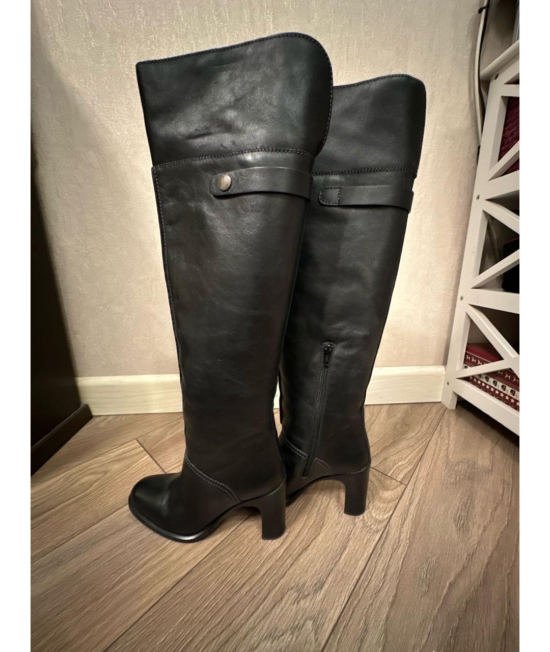 SEE BY CHLOE Черные кожаные сапоги, фото 9
