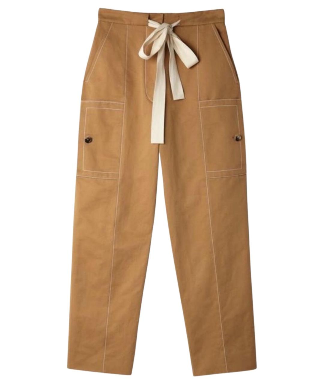 MARNI Бежевые хлопковые брюки широкие, фото 1