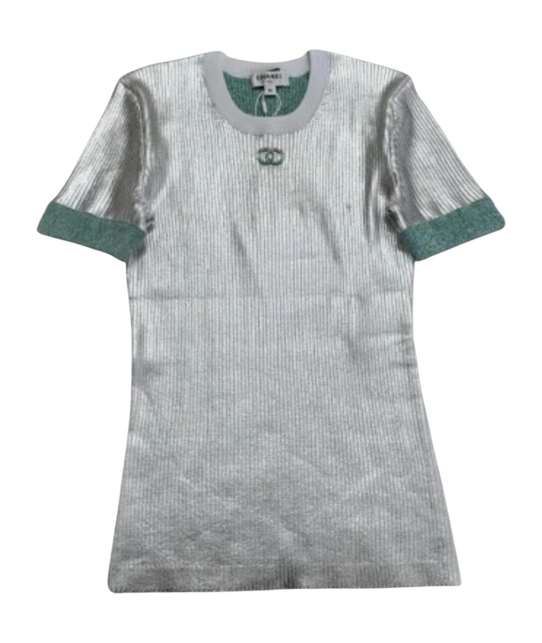 CHANEL Серебряная футболка, фото 1