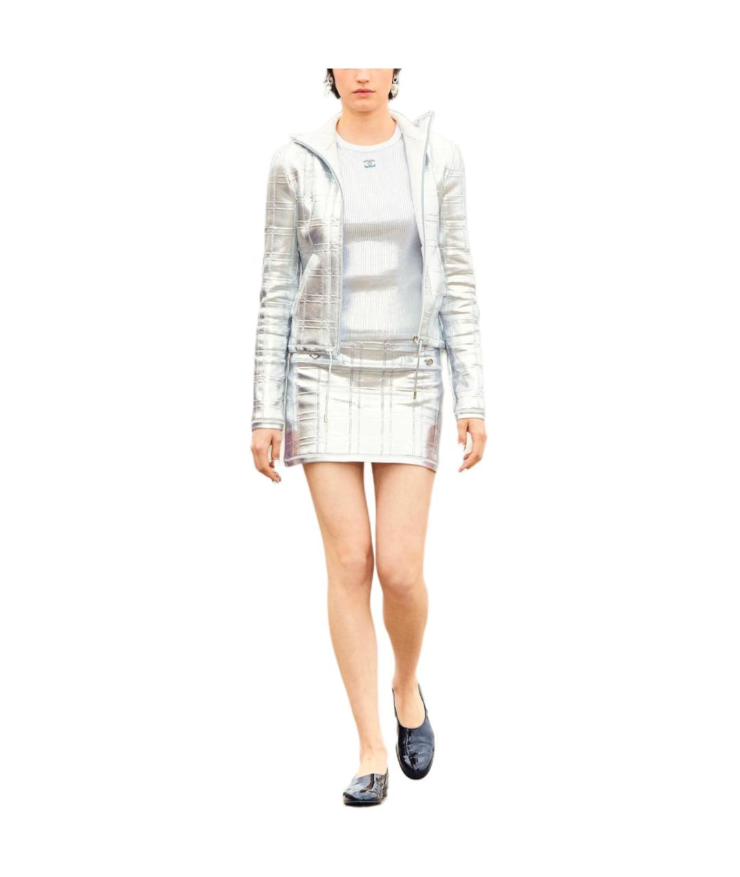 CHANEL Серебряная футболка, фото 3