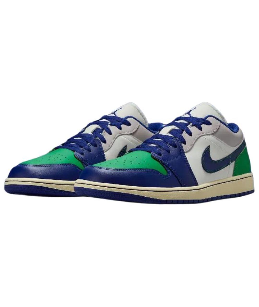 JORDAN Зеленые низкие кроссовки / кеды, фото 3