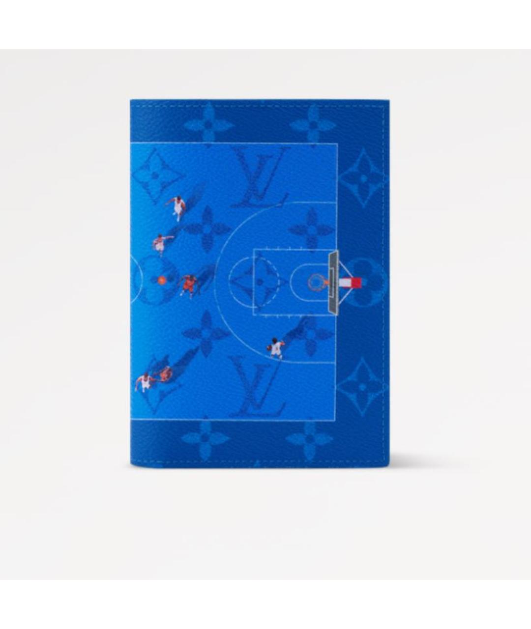 LOUIS VUITTON Синий кожаный кардхолдер, фото 4