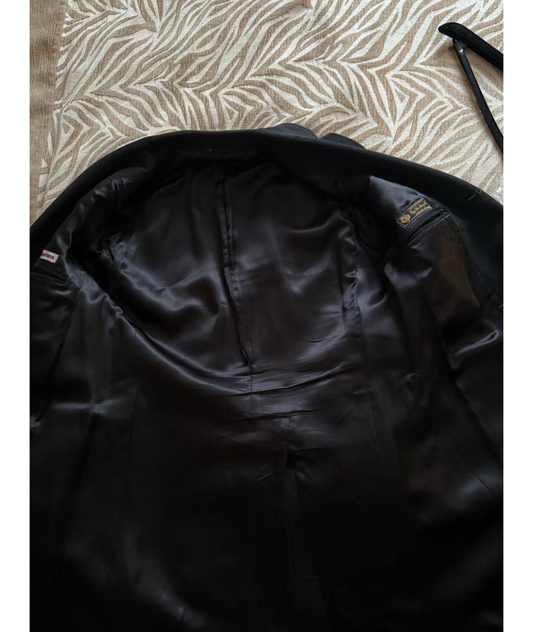 LORO PIANA Черное шерстяное пальто, фото 3