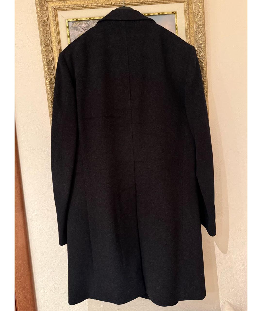 LORO PIANA Черное шерстяное пальто, фото 2