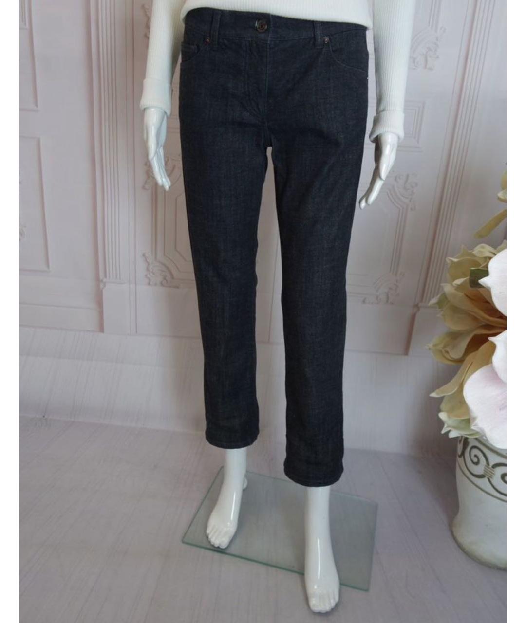 BURBERRY Черные хлопко-эластановые прямые джинсы, фото 6