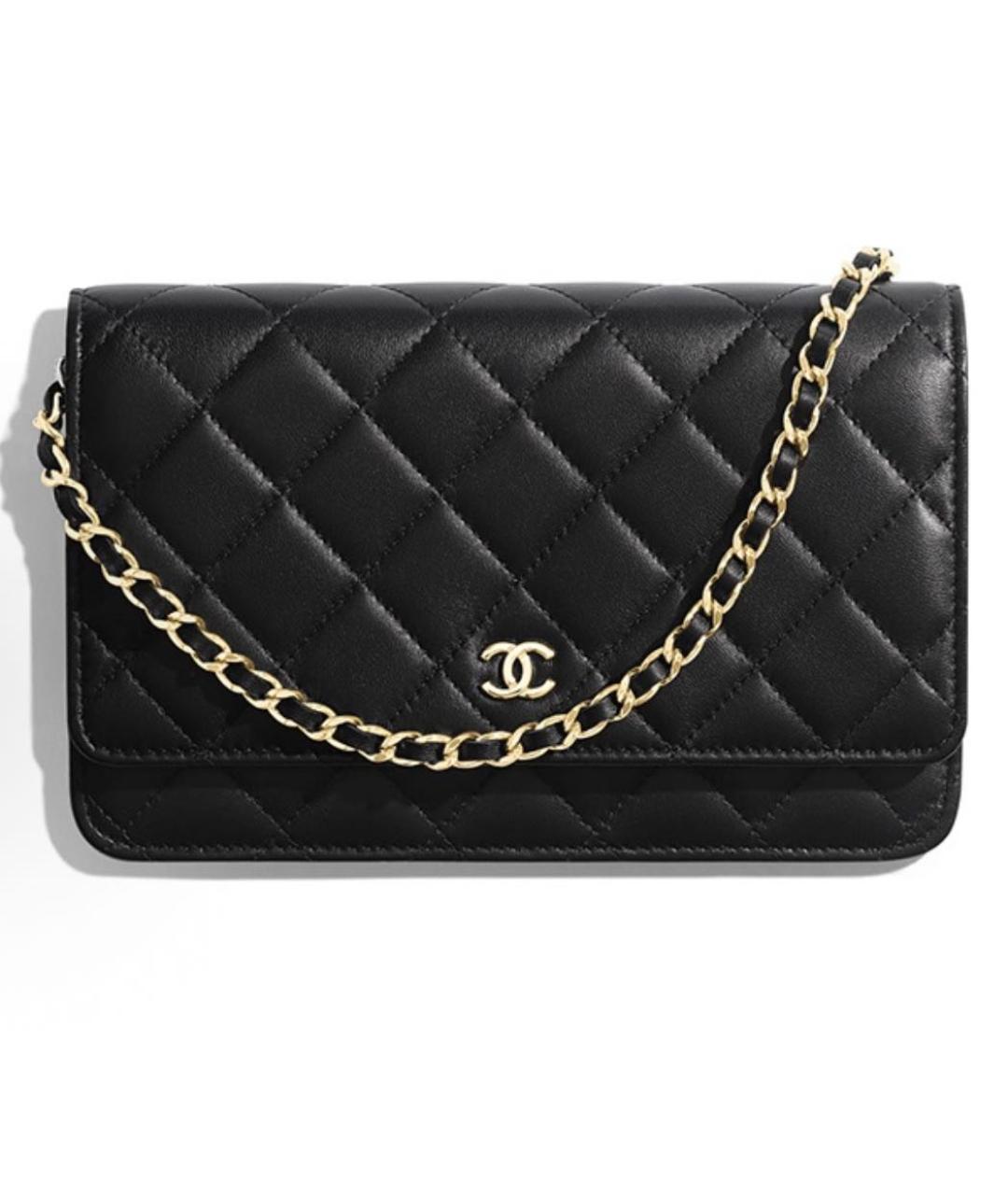 CHANEL Черная кожаная сумка через плечо, фото 1