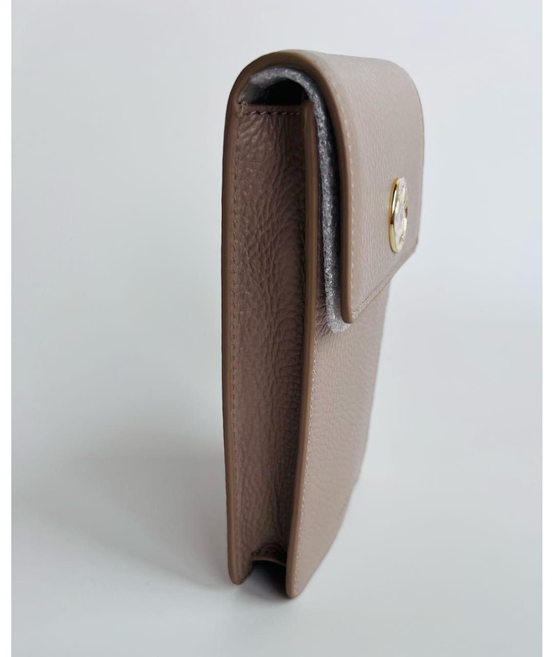 COCCINELLE Бежевая кожаная сумка через плечо, фото 7