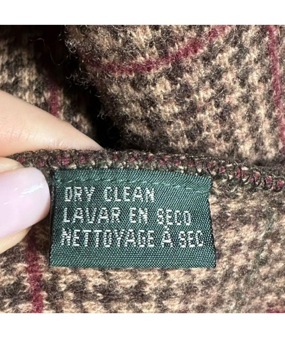 POLO RALPH LAUREN Коричневое шерстяное пальто, фото 7