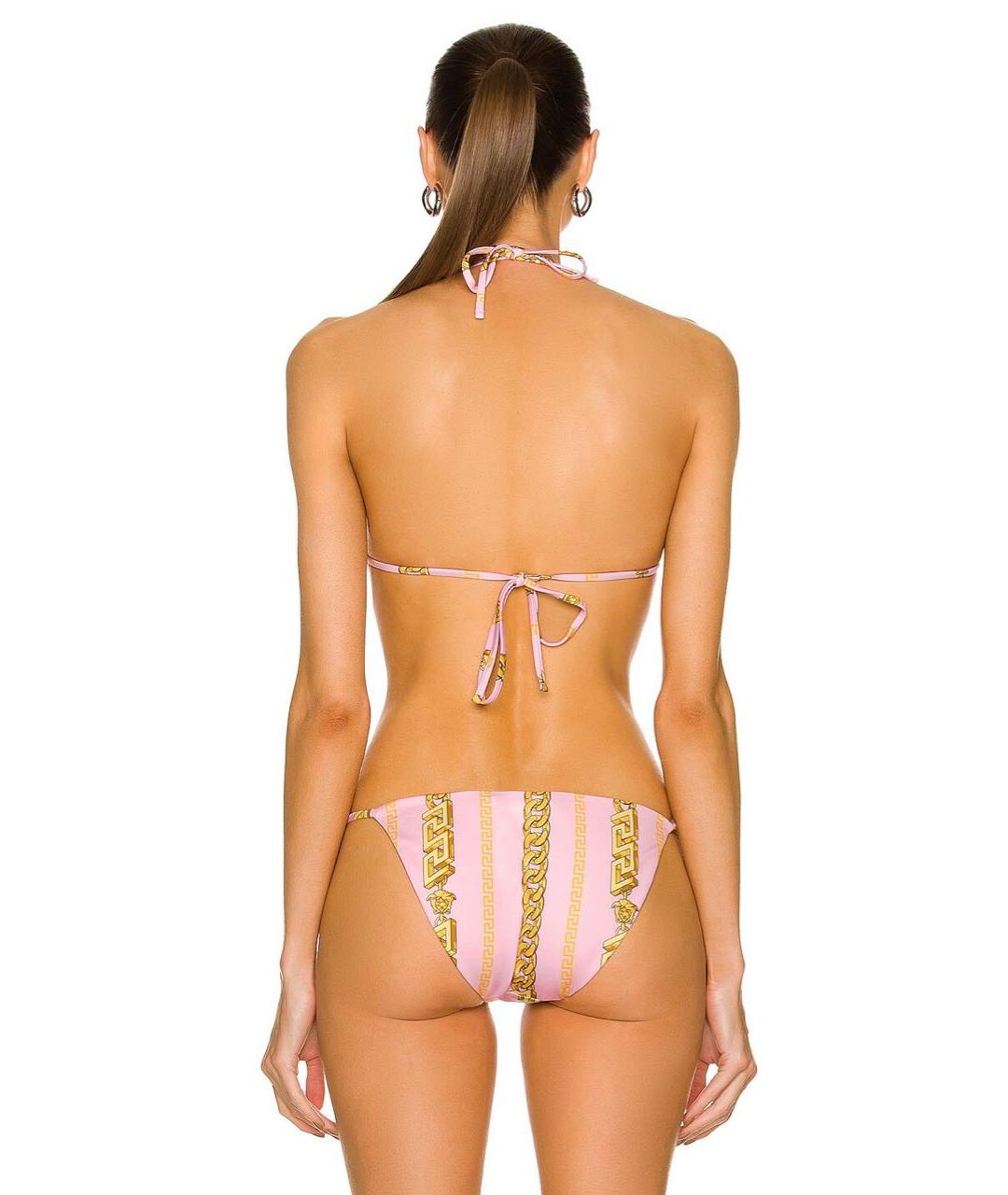 VERSACE Розовый полиамидовый купальник, фото 4