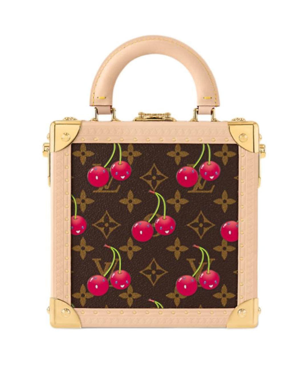 LOUIS VUITTON Коричневая кожаная сумка через плечо, фото 3