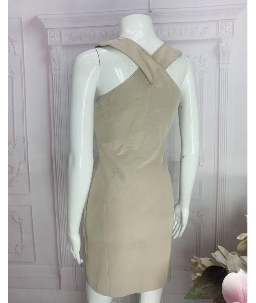 JO NO FUI Бежевое хлопковое платье, фото 6