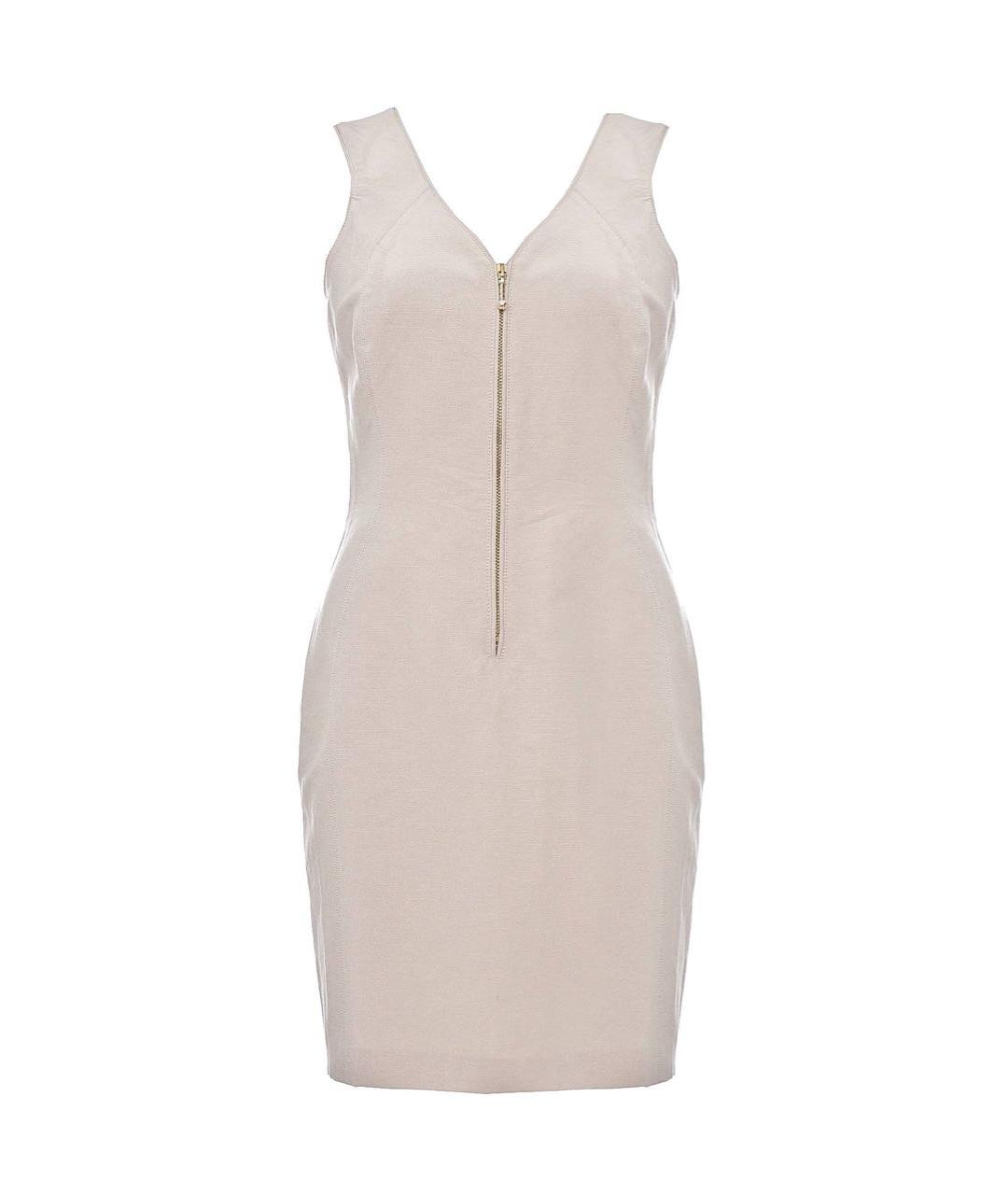 JO NO FUI Бежевое хлопковое платье, фото 1