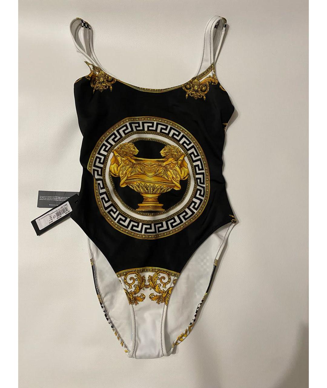 VERSACE Черный полиамидовый купальник, фото 6