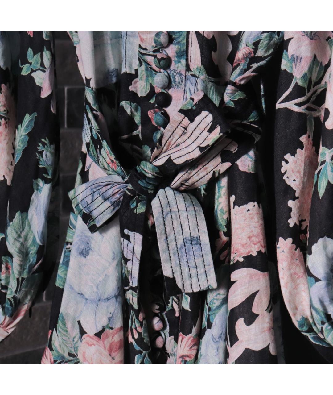 ZIMMERMANN Мульти льняное повседневное платье, фото 5