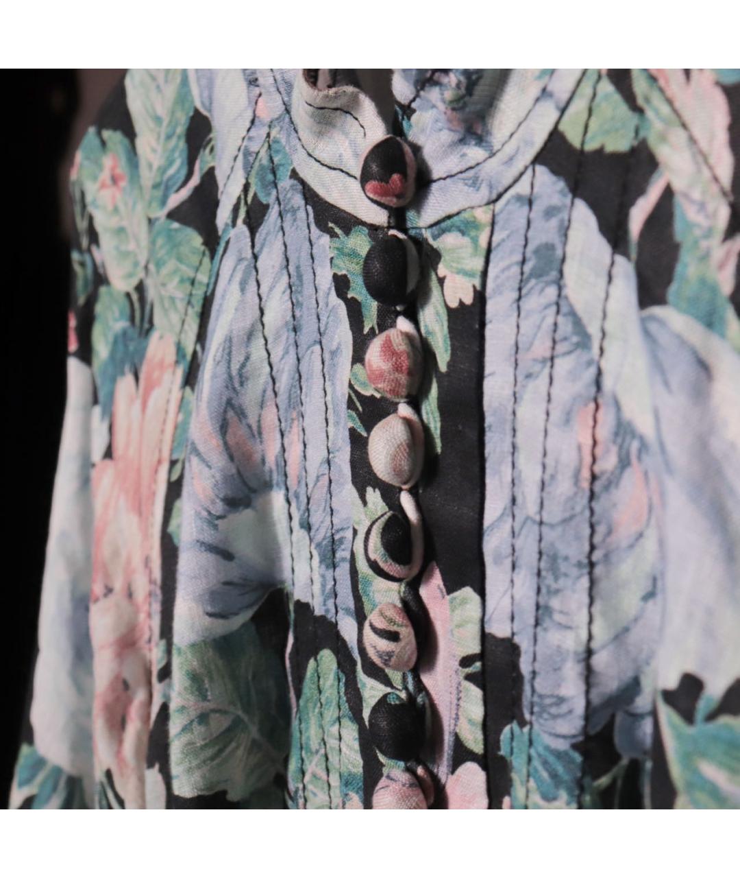 ZIMMERMANN Мульти льняное повседневное платье, фото 6