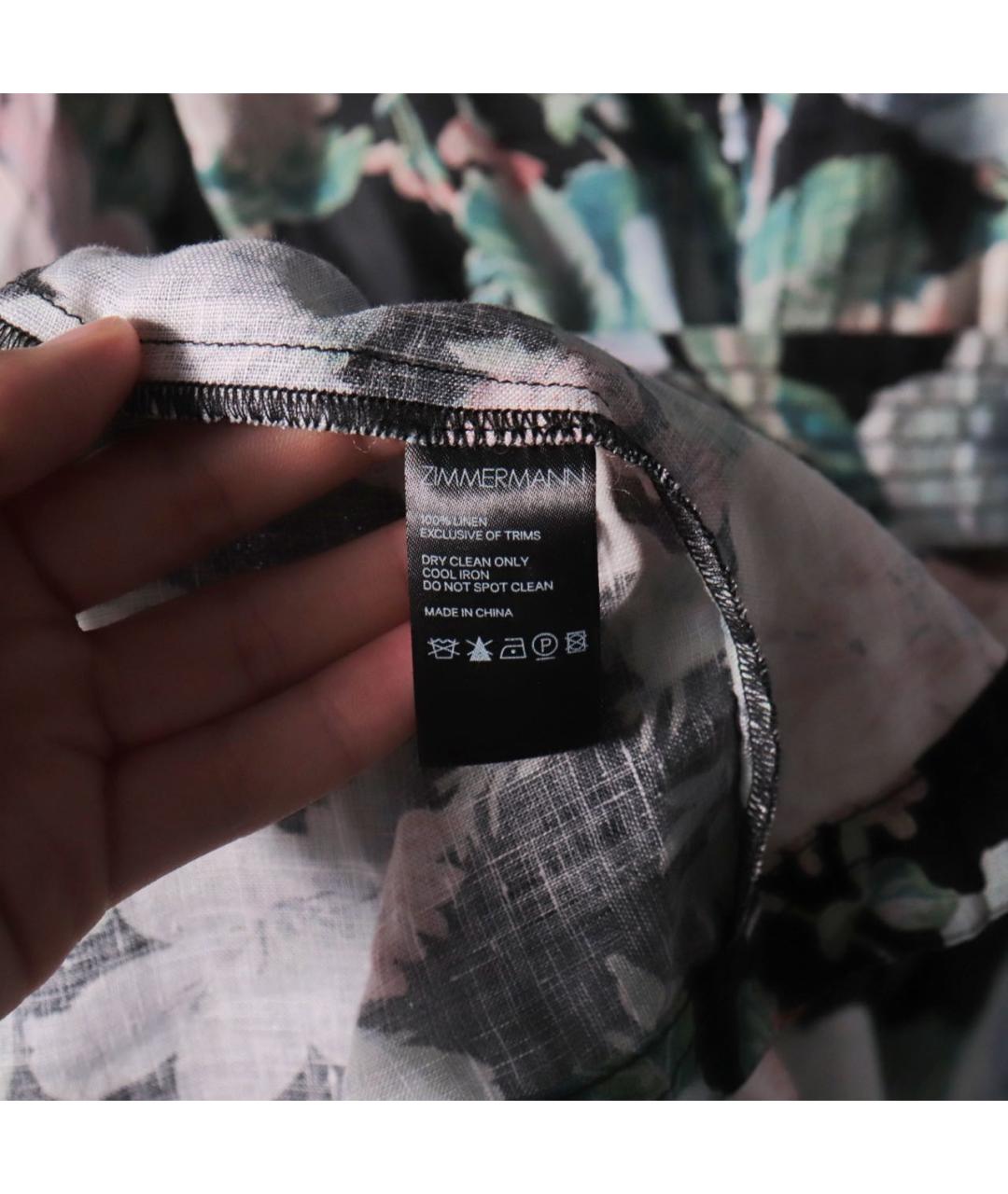 ZIMMERMANN Мульти льняное повседневное платье, фото 4