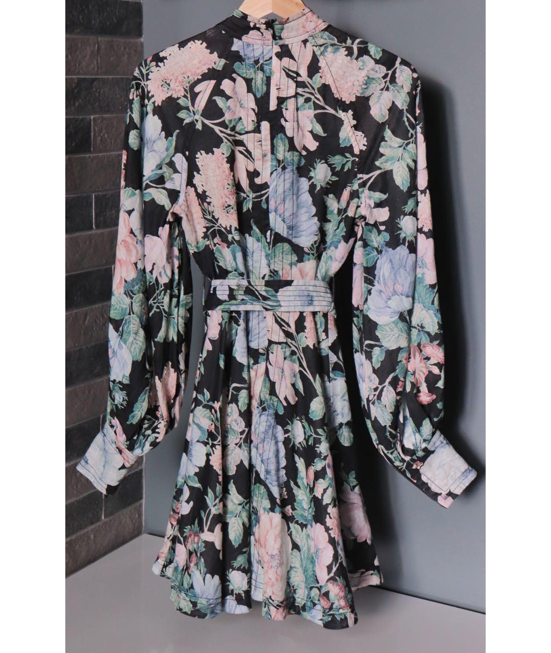 ZIMMERMANN Мульти льняное повседневное платье, фото 3