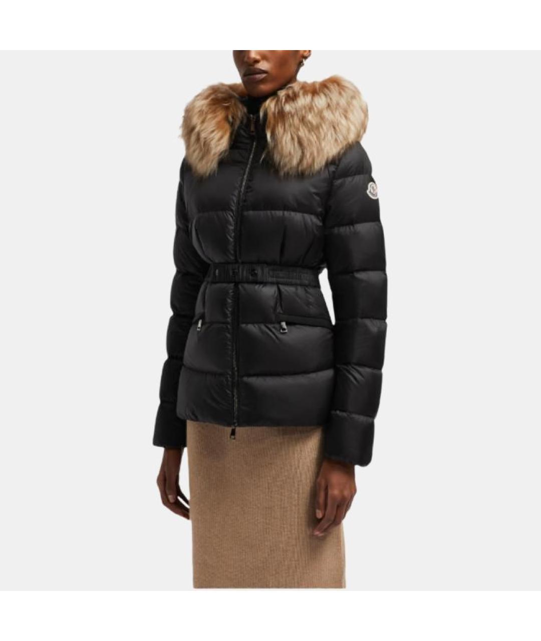 MONCLER Черный пуховик, фото 2