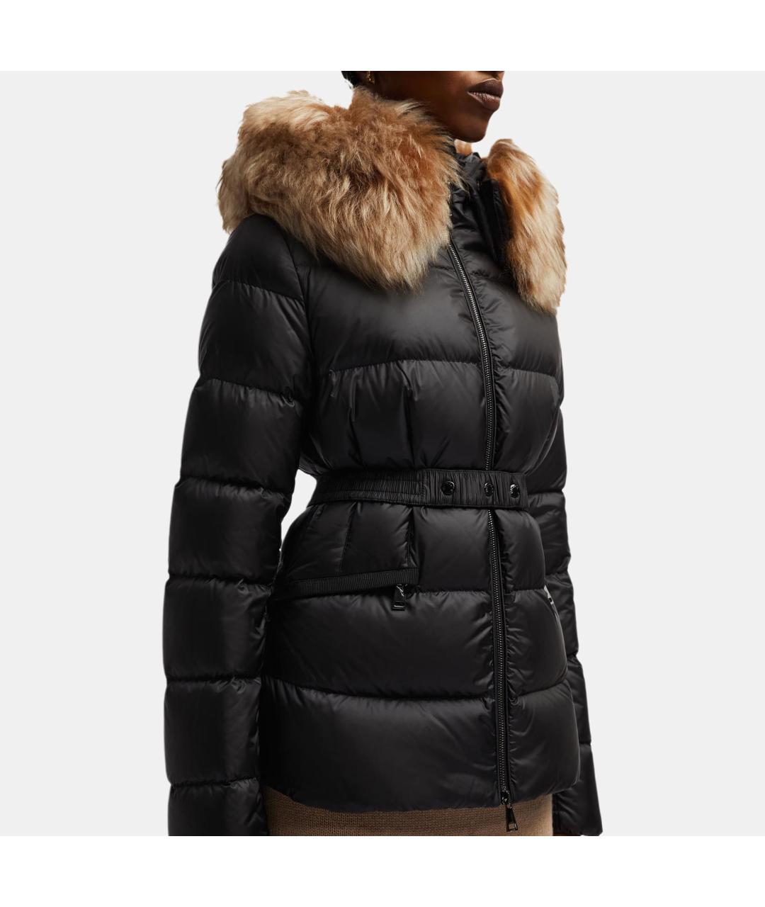 MONCLER Черный пуховик, фото 5