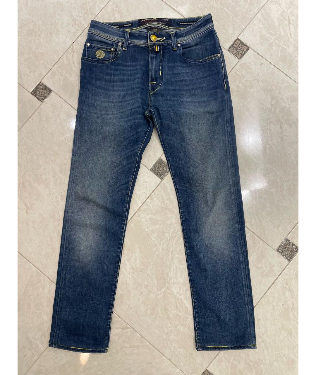 JACOB COHEN Синие прямые джинсы, фото 9
