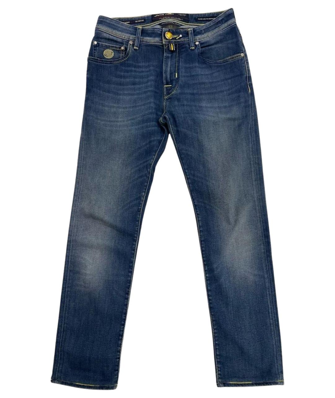 JACOB COHEN Синие прямые джинсы, фото 1