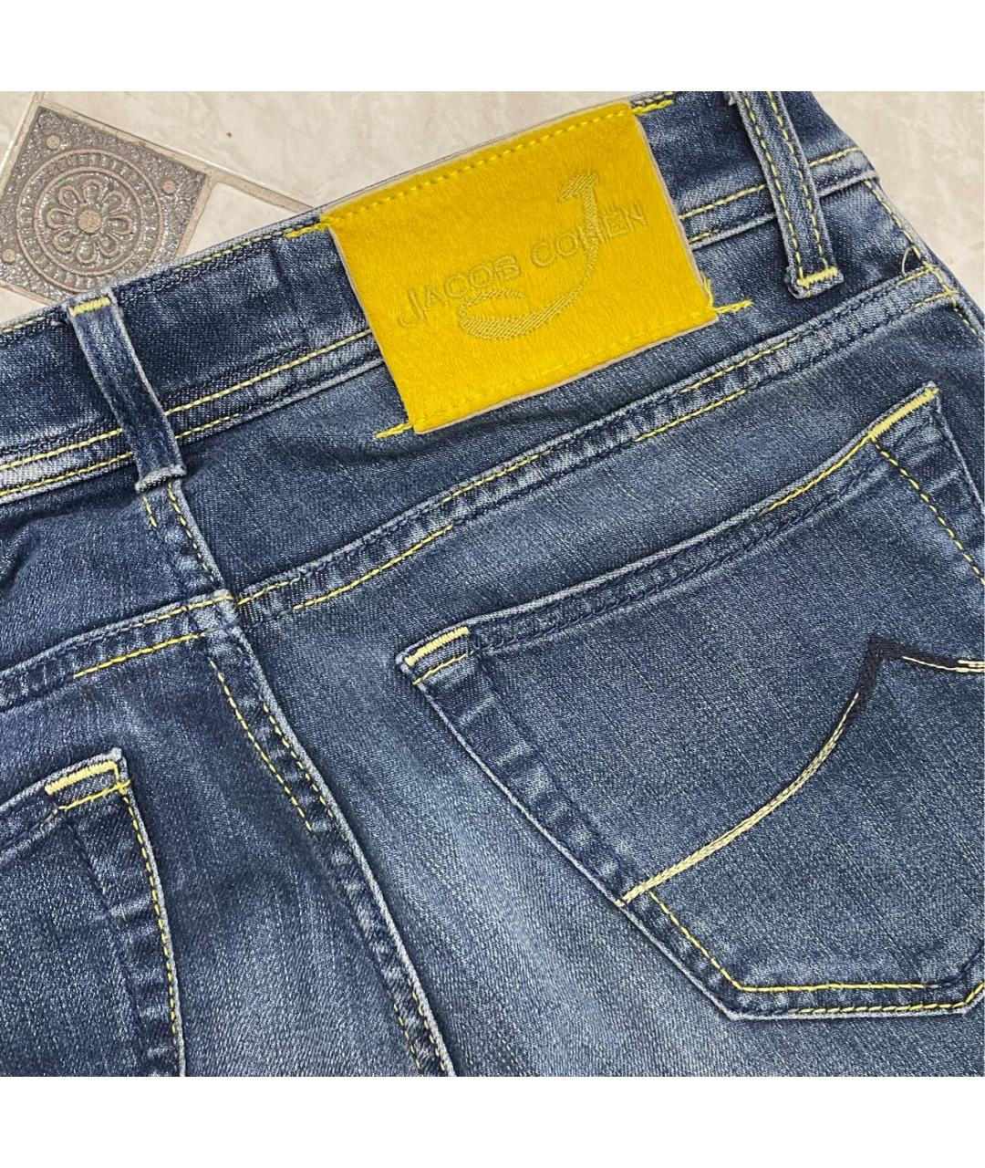 JACOB COHEN Синие прямые джинсы, фото 7
