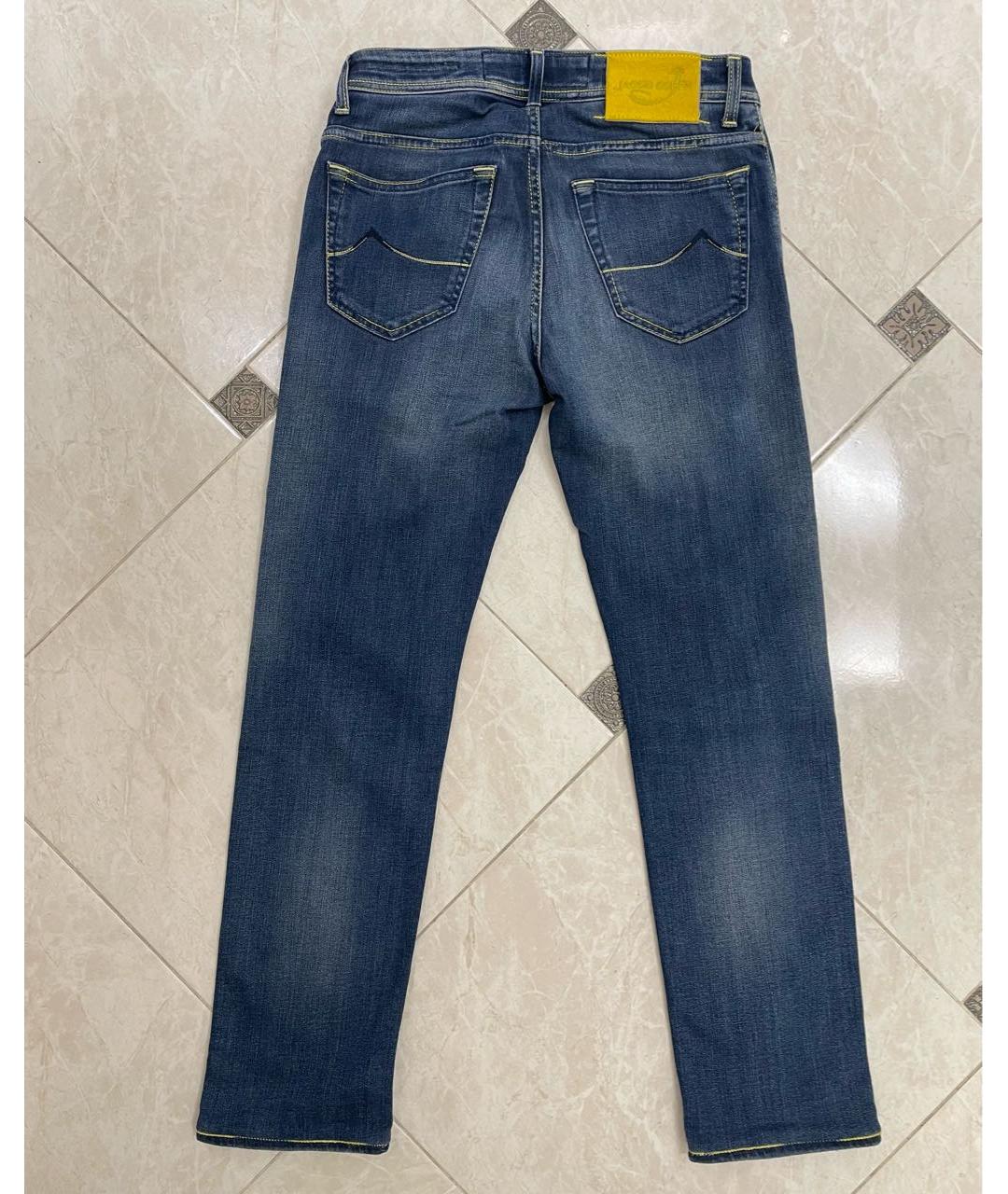 JACOB COHEN Синие прямые джинсы, фото 2